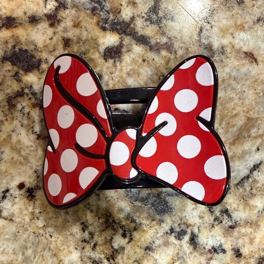 Teleties flat hair clip tiny Disney Minnie Mouse Bow